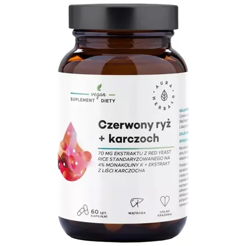 Aura Herbals Czerwony ryż + karczoch (60 kap)