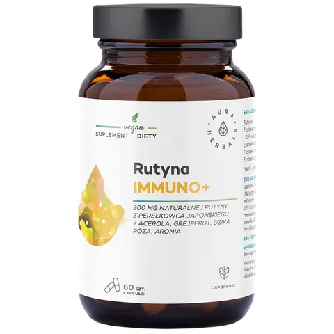 Rutyna Immuno+, Aura Herbals, 60 kapsułek