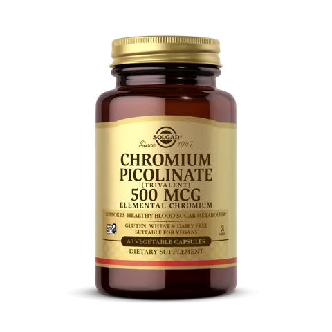 Solgar Chrom pikolinian 500 mcg (60 kap)