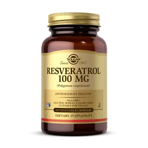 SOLGAR Resveratrol - Resweratrol 100 mg (60 kaps.)