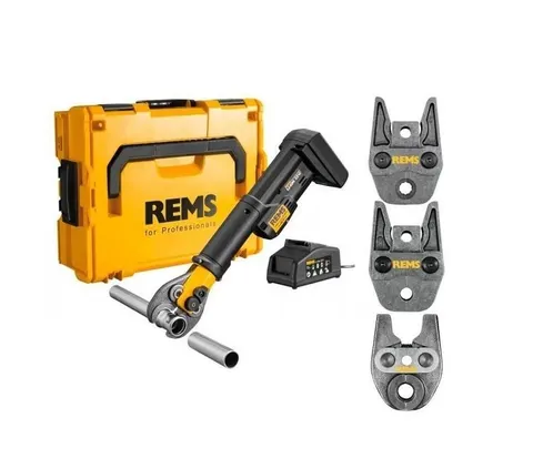Zaciskarka do rur REMS MINI-Press S 22V ACC 1x2,5Ah + 3 szczęki U16+20+25 REMS 578904R220