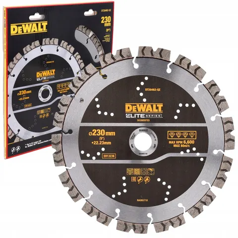Tarcza diamentowa 230/22,2mm do żelbetonu SEGMENT TURBO ELITE DT20462 DEWALT