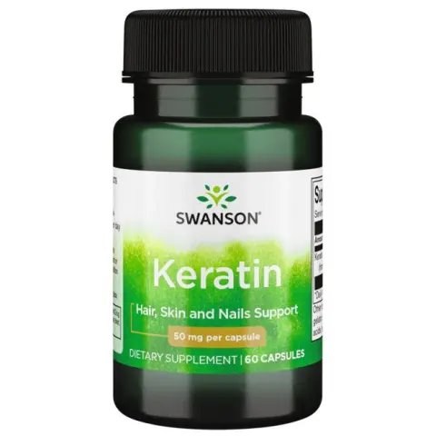 Swanson Keratin Keratyna 50mg (60kap)