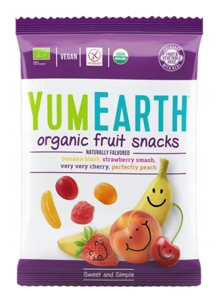 YumEarth - Żelki bez żelatyny EKO (Fruit Snacks) 50g