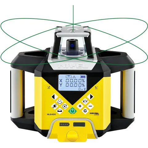 Laser obrotowy NL640G Digital LCD zielony (poziom/pion/spadki) Nivel System
