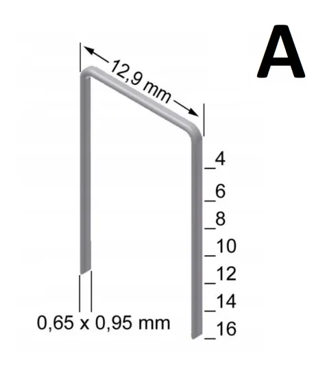 Zszywki Typ A (80) 10mm 24'000szt PREBENA