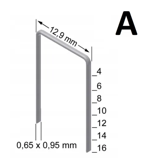 Zszywki Typ A (80) 14mm 16'800szt PREBENA
