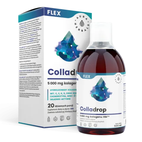 Aura Herbals Colladrop Flex kolagen morski 5000 mg (500 ml)
