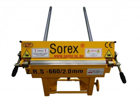 Zaginarka ślusarska do blachy 660 mm / 2,0 mm lub 250 mm / 3,0 mm ZRS 660 SOREX