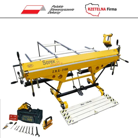 Zaginarka dekarska do blachy 2160 mm / 1,0 mm ZRS 2160 SOREX