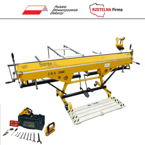 Zaginarka dekarska do blachy 2660 mm / 0,8 mm ZRS 2660 SOREX