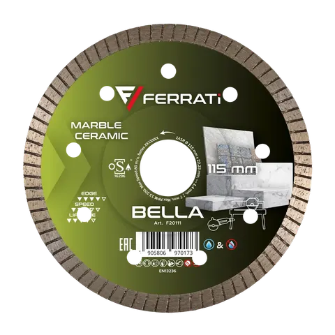 Tarcza diamentowa tnąca 115mm BELLA F20111 FERRATI