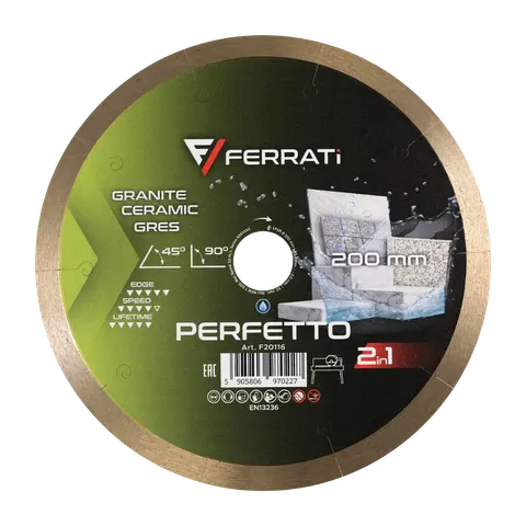 Tarcza diamentowa tnąca 2in1 200mm PERFETTO F20116 FERRATI