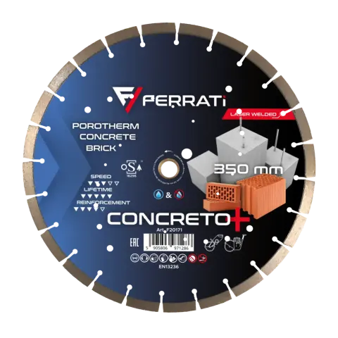 Tarcza diamentowa tnąca C3-W 350mm CONCRETO PLUS F20171 FERRATI