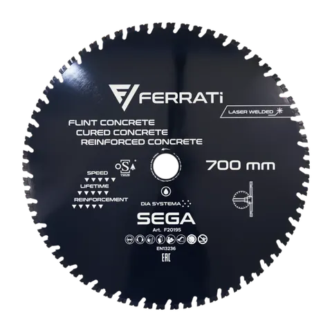 Tarcza diamentowa tnąca 700mm SEGA F20195 FERRATI