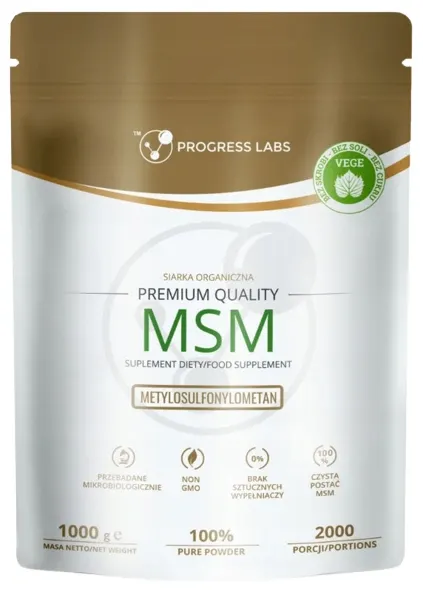 Progress Labs MSM proszek Siarka Organiczna (1000g)