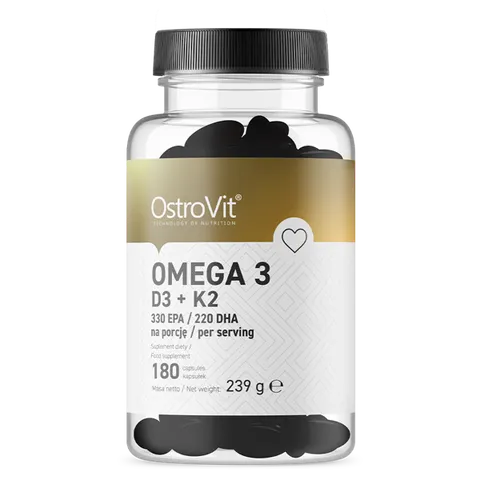 OstroVit Omega 3 D3+K2 (180 kap)