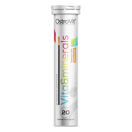 OstroVit Witaminy i Minerały 20 tabletek musujących pomarańczowy