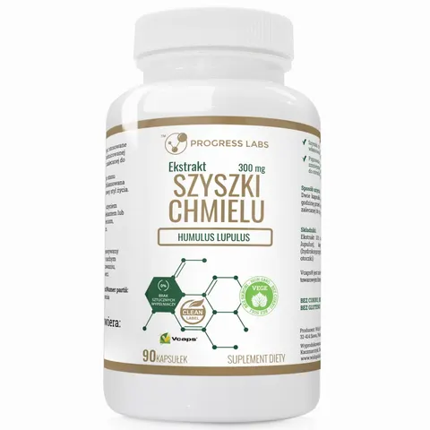 Progress Labs Szyszka Chmielu 300mg (90 kap)