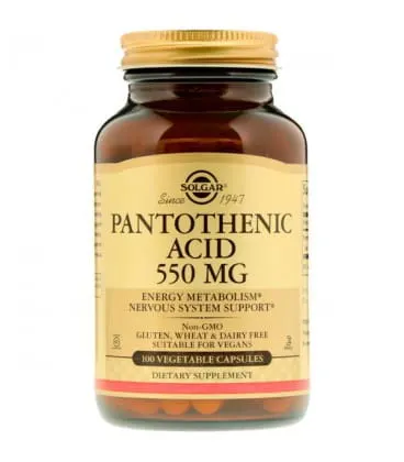 Solgar Pantothenic Acid 550mg (100kap)