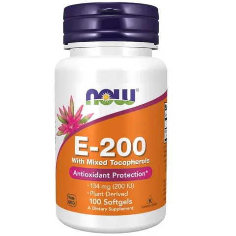 Now Foods Witamina E 200 mieszanka( 100 kap)