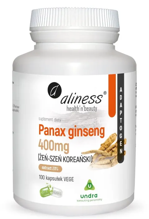 Aliness Panax Ginseng (ŻEŃ-SZEŃ KOREAŃSKI) 400mg (100kap)