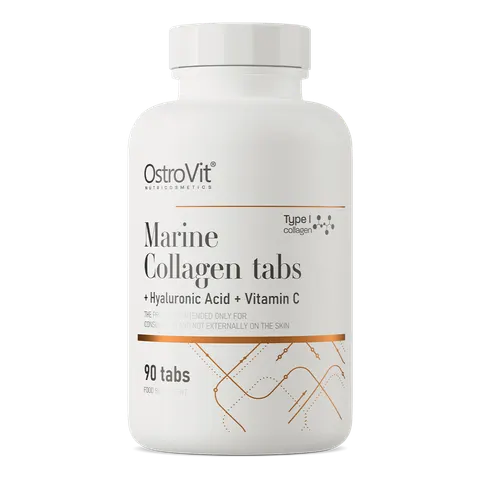 OstroVit Kolagen Morski + Kwas Hialuronowy + Witamina C (90 tab)