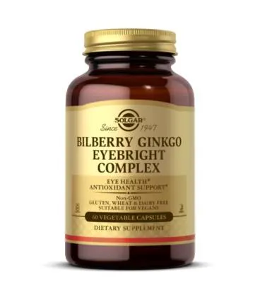 Solgar Bilberry Ginkgo Eyebright Complex (60kap)