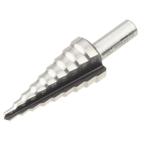 Wiertło stopniowane HSS 4-20mm , trzpień 8mm WOLFCRAFT