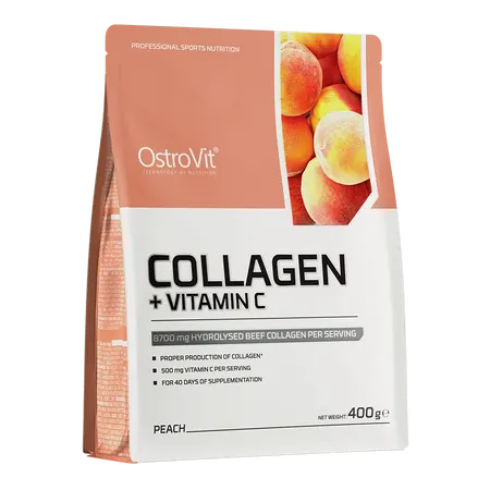 OstroVit Kolagen + Witamina C 400 g brzoskwinia