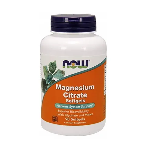 Now Foods Cytrynian Magnezu (90 Softgels)