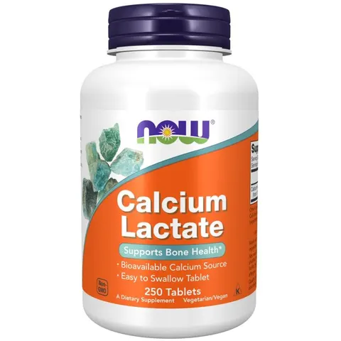 Now Foods Mleczan Wapnia (Calcium Lactate) 250 tab