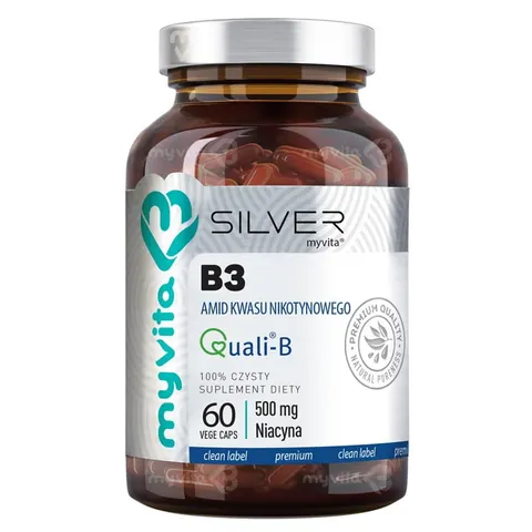 Witamina B3 500 mg (Amid) SILVER PURE 100%, Myvita