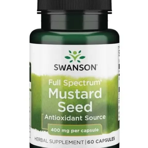 Swanson Mustard seed 400mg (60kap)(data do 31.01.2027)