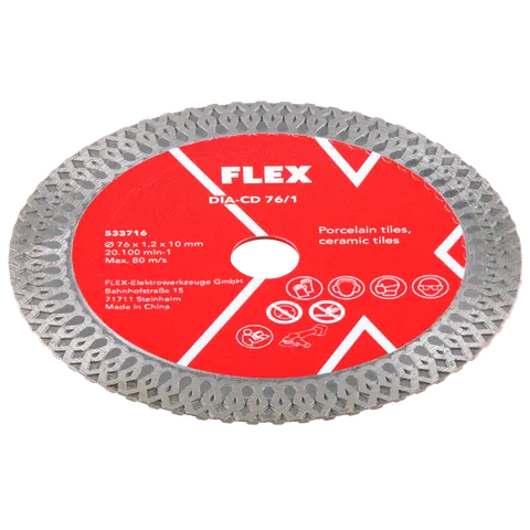 Diamentowa tarcza do cięcia płytek Ø76×1 mm DIA-CD 76/1 FLEX