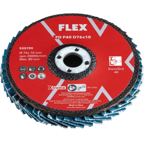 Tarcze listkowe P40 Ø76×10 mm, 3 szt. FD P40 D76x10 VE3 FLEX
