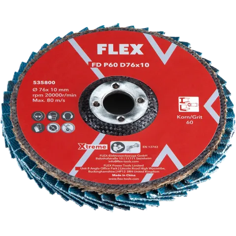 Tarcze listkowe P60 Ø76×10 mm, 3 szt. FD P60 D76x10 VE3 FLEX