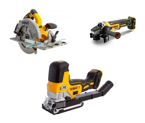 Zestaw 18V DCS335N + DCG405N + DCS572N DEWALT