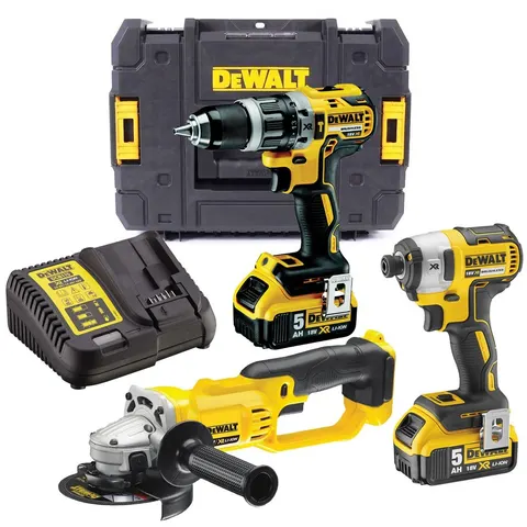 Zestaw COMBO DCD796, DCF887 i DCG412 + 2x5,0Ah DCK383P2 DEWALT