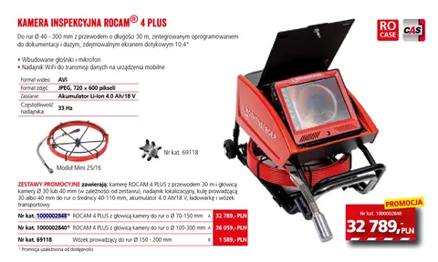 Kamera inspekcyjna ROCAM 4 PLUS 70-150mm ROTHENBERGER 1000002848