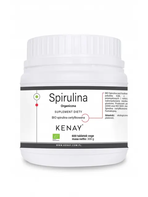 Kenay Spirulina Organiczna (600 tab)