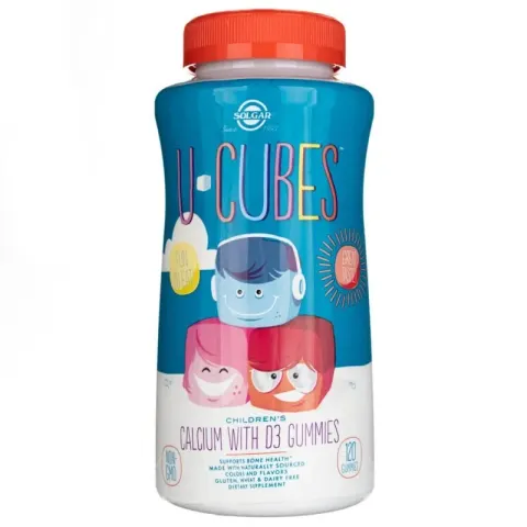 Solgar U-Cubes Childrens Calcium D3 125mg (120 żelek) Wapń D3