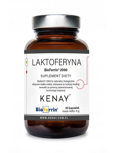 Kenay Laktoferyna BioFerrin® 2000 (30 kap)