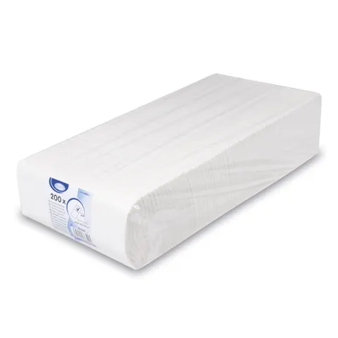 Serwetkia kieszonka na sztućce 3-warstwowe 40x40 białe a200/8 88399