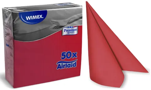 Serwetki premium 40x40 cm czerwone fizelina 89101 a50/16