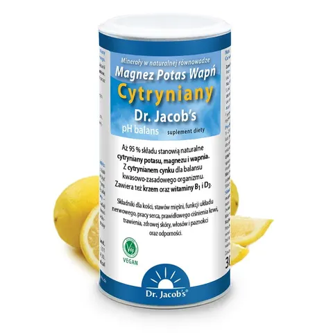 Dr Jacobs Magnez Potas Wapń Cytryniany (300g)
