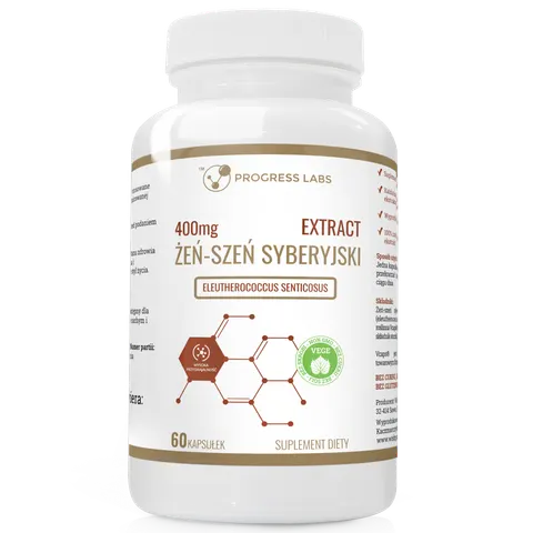 Progress Labs Żeń-Szeń Syberyjski 400mg (90 kap.)