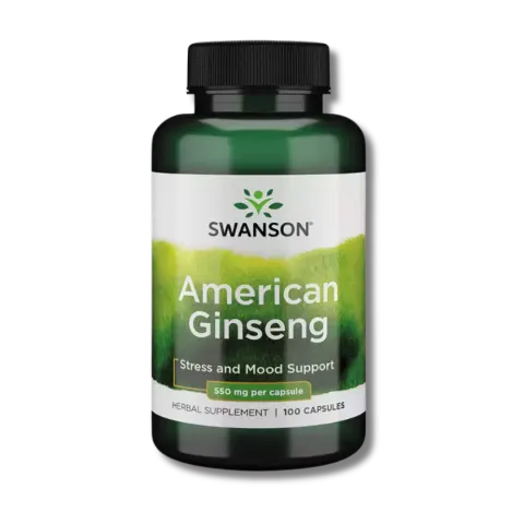 Swanson American Ginseng 550mg (100kap)(data do 31.12.2026)