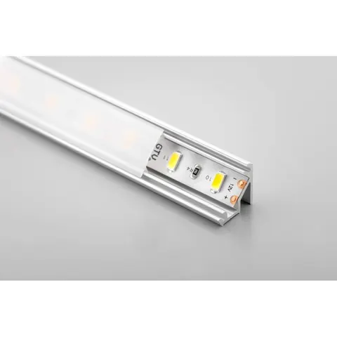 Profil aluminiowy LED kątowy - nakładany glax sliver 2m