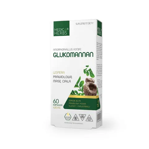 Medica herbs glukomannan 620mg 60 kapsułek